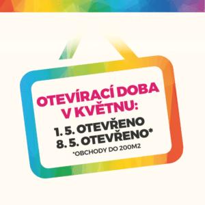 Otevírací doba v květnu