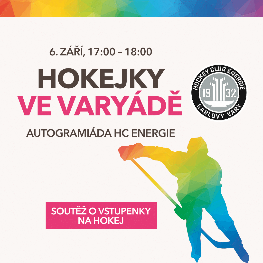 hokejky ve Varyádě - autogramiáda HC Energie Karlovy Vary 2021