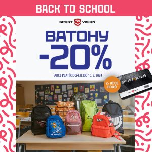 sport vison sleva 20% na batohy