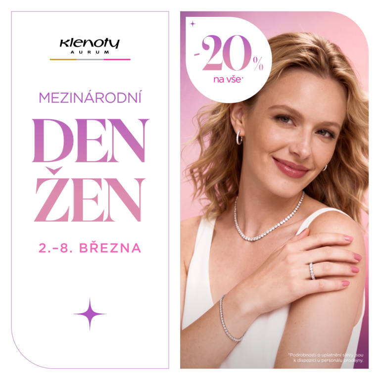 Sleva na šperky k Mezinárodnímu dni žen