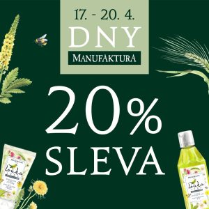 Zelené pozadí s textem o slevě na kosmetiku