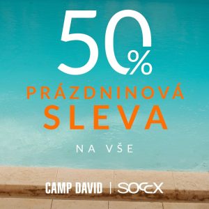 50% prázdninová sleva na vše u bazénu