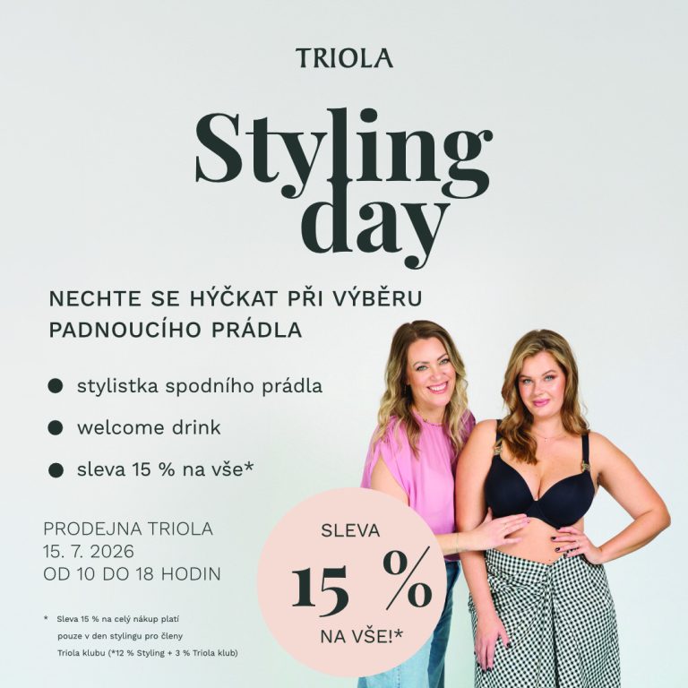 Ženy stojí vedle sebe na reklamním plakátu Styling day
