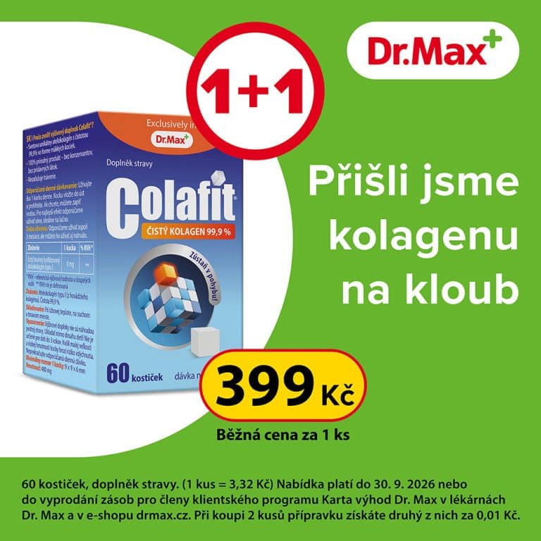 Balíček doplňku stravy Colafit s akční nabídkou 1+1 zdarma