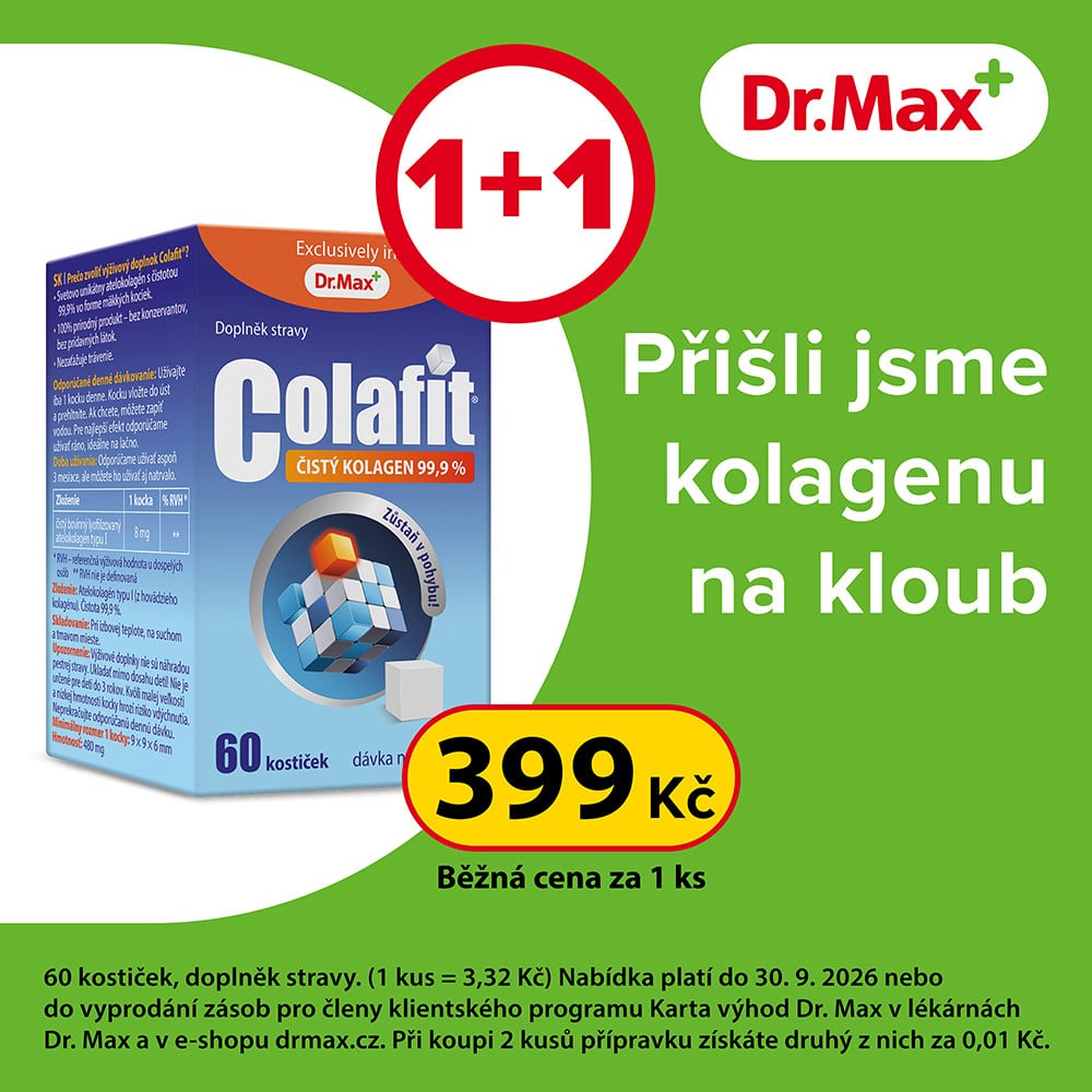 Balíček doplňku stravy Colafit s akční nabídkou 1+1 zdarma