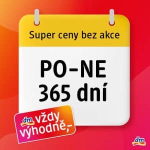 Reklamní plakát s nápisem o super cenách po celý rok