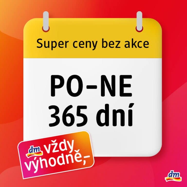 Reklamní plakát s nápisem o super cenách po celý rok